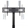Soporte de Suelo Inclinable/ Ajustable TooQ MOON FS2287M-B para TV de 37-75"/ hasta 40kg