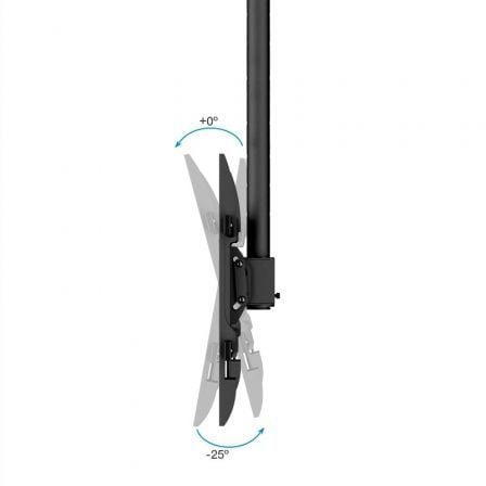Soporte de Techo Giratorio/ Inclinable/ Nivelable TooQ LPCE1175TSLI-XL-B para TV de 32-75"/ hasta 60kg