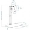 Soporte de Sobremesa para Monitor TooQ DB1127TN-B/ Giratorio/ Inclinable / hasta 6kg