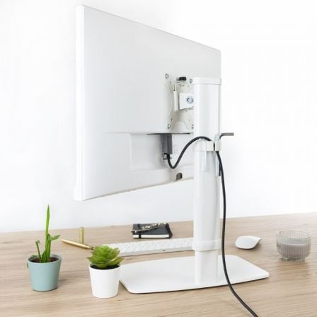 Soporte de Sobremesa para Monitor TooQ DB1127TN-W/ Giratorio/ Inclinable/ hasta 6kg
