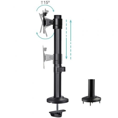 Soporte de Mesa para Monitor TooQ DB1131TN-B/ Giratorio/ Inclinable/ hasta 8kg