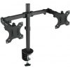 Soporte de Mesa para 2 Monitores TooQ DB1232TN-B/ Giratorio/ Inclinable/ hasta 8kg
