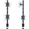 Soporte de Mesa para 2 Monitores TooQ DB1233TNV-B/ Giratorio/ Inclinable/ hasta 8kg