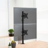 Soporte de Mesa para 2 Monitores TooQ DB1233TNV-B/ Giratorio/ Inclinable/ hasta 8kg
