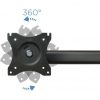 Soporte de Mesa para 3 Monitores TooQ DB1327TN-B/ Giratorio/ Inclinable/ hasta 8kg