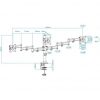 Soporte de Mesa para 3 Monitores TooQ DB1327TN-B/ Giratorio/ Inclinable/ hasta 8kg
