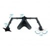 Soporte de Sobremesa para 2 Monitores TooQ DB1702TN-B/ Giratorio/ Inclinable/ hasta 9kg