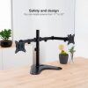 Soporte de Sobremesa para 2 Monitores TooQ DB1702TN-B/ Giratorio/ Inclinable/ hasta 9kg
