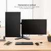 Soporte de Sobremesa para 2 Monitores TooQ DB1702TN-B/ Giratorio/ Inclinable/ hasta 9kg