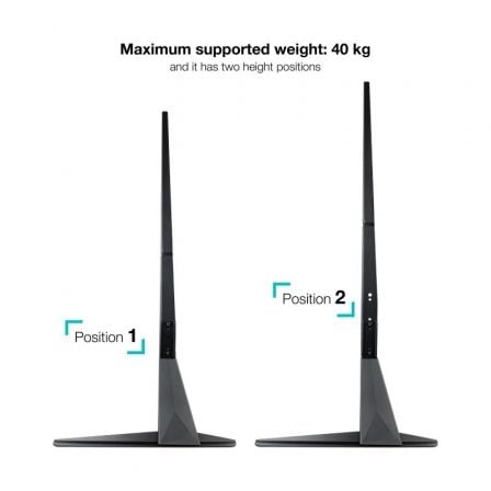 Soporte de Mesa Tooq DB2375F-B para TV y Portátil de 23-75"