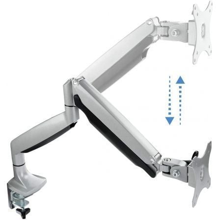 Soporte de Mesa para Monitor TooQ DB3032TNR-S/ Giratorio/ Inclinable/ hasta 9kg