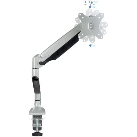 Soporte de Mesa para Monitor TooQ DB3032TNR-S/ Giratorio/ Inclinable/ hasta 9kg
