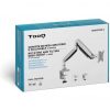 Soporte de Mesa para Monitor TooQ DB3032TNR-S/ Giratorio/ Inclinable/ hasta 9kg
