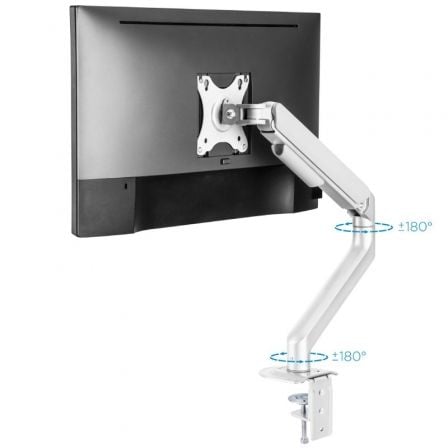 Soporte de Mesa para Monitor TooQ DB4032TNR-W/ Giratorio/ Inclinable/ hasta 9kg
