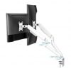 Soporte de Mesa para 2 Monitores TooQ DB4132TNR-W/ Giratorio/ Inclinable/ hasta 9kg