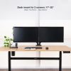 Soporte de Mesa para 2 Monitores TooQ DB5132TNR-B/ Giratorio/ Inclinable/ hasta 9kg