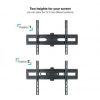 Soporte de Pared Giratorio/ Inclinable/ Nivelable TooQ LP7863TN-B para TV de 37-70"/ hasta 35kg