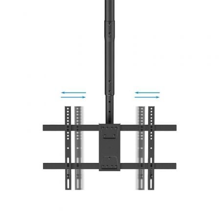 Soporte de Techo Giratorio/ Inclinable/ Nivelable TooQ LPCE1186TSLI-B para TV de 43-86"/ hasta 60kg