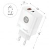 Cargador de Pared GaN Tech One Tech PD TEC2273 / 1xUSB Tipo-C/ 1xUSB/ 65W
