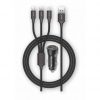 Cargador de Coche Tech One Tech TEC2810/ 2xUSB + Cable 3 en 1/ 12W