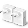 Adaptador Powerline TP-Link TL-PA4010Kit 600Mbps/ Alcance 300m/ Pack de 2
