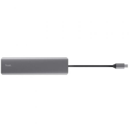 Docking USB Tipo-C Trust Dalyx/ 2xUSB/ 2xHDMI/ 1xDisplayPort/ 1xUSB Tipo-C PD/ Gris