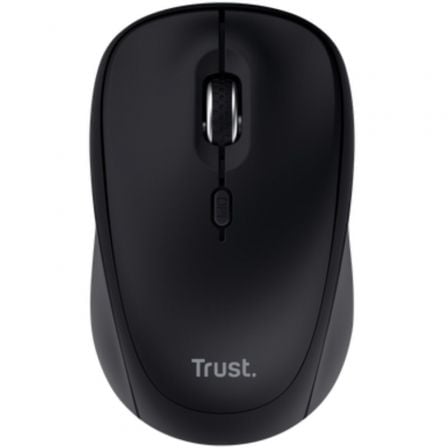 Ratón Mini Inalámbrico Trust Yvi+ Multidispositivo/ Hasta 1600 DPI/ Negro