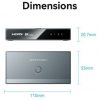 Switch Conmutador 8K HDMI 2.1 Vention AKRH0 HDMI Hembra/ 3x HDMI Hembra/ 1x USB Tipo-C DP