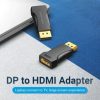 Adaptador Vention HBOB0/ DisplayPort Macho - HDMI Hembra