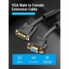 Cable Alargador SVGA Vention DAGBI/ VGA Macho - VGA Hembra/ 3m/ Negro