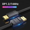 Cable DisplayPort 1.2 4K Vention HACBG/ DisplayPort Macho - DisplayPort Macho/ 1.5m/ Negro