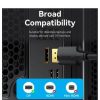 Cable Conversor Vention HAKBH/ DisplayPort Macho - DisplayPort 4K Macho/ 2m/ Negro