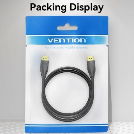 Cable DisplayPort 1.4 8K Vention HCDBF/ DisplayPort Macho - DisplayPort Macho/ 1m/ Negro