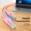 Cable de Red RJ45 UTP Vention IBEPF Cat.6/ 1m/ Rosa