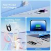 Cable USB 2.0 Tipo-C Lightning Vention LAKSF/ USB Tipo-C Macho - Lightning Macho/ Hasta 27W/ 480Mbps/ 1m/ Azul