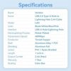 Cable USB Lightning Vention LANBF/ USB Macho - Lightning Macho/ 480Mbps/ 1m/ Negro
