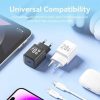Cargador de Pared GaN Vention TZ-FEPW0-EU-02/ 1xUSB Tipo-C + Cable Lightning/ 20W