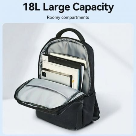 Mochila Vention KRPB0 para Portátiles hasta 15.6"/ 18L/ Impermeable/ Negra