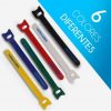 Tira Organizadora de Cables Vention KAC00/ 15cm/ Pack de 6