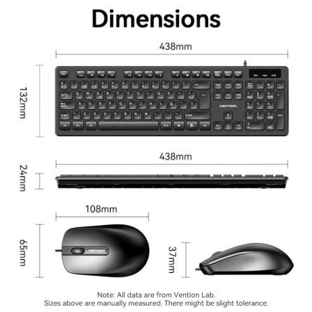 Teclado y Ratón Vention Combo KTCB0-ES