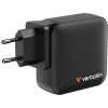 Cargador de Pared Universal GaN para Viaje Verbatim Mini GaN Wall Charger/ 3xUSB Tipo-C/ 1xUSB/ 165W
