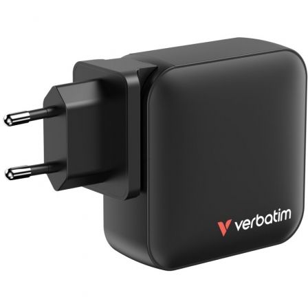 Cargador de Pared Universal GaN para Viaje Verbatim Mini GaN Wall Charger/ 3xUSB Tipo-C/ 1xUSB/ 165W
