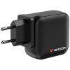 Cargador de Pared Universal GaN para Viaje Verbatim Mini GaN Wall Charger/ 3xUSB Tipo-C/ 1xUSB/ 100W