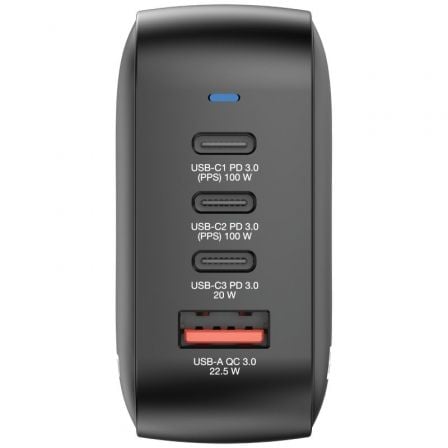 Cargador de Pared Universal GaN para Viaje Verbatim Mini GaN Wall Charger/ 3xUSB Tipo-C/ 1xUSB/ 100W