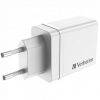 Cargador de Pared GaN Verbatim CHR-30EU2/ 1xUSB Tipo-C/ 3xUSB/ 30W