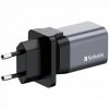 Cargador de Pared Universal GaN para Viaje Verbatim GNC-35/ 1xUSB Tipo-C/ 1xUSB/ 35W