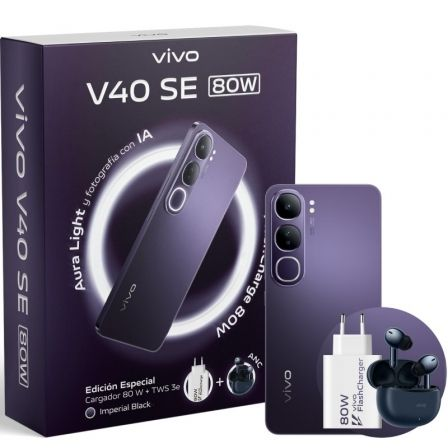 Smartphone Vivo V40 SE 80W 8GB/ 256GB/ 6.67"/ 5G/ Negro