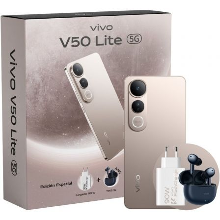 Smartphone Vivo V50 Lite 8GB/ 256GB/ 6.77"/ 5G/ Oro Titanio
