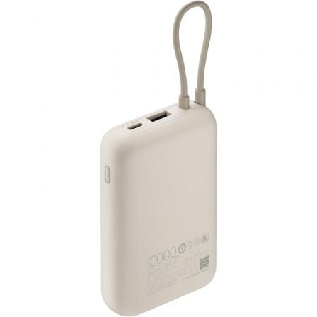 Powerbank 10000mAh Xiaomi Power Bank Integrated Cable/ 22.5W/ Beige