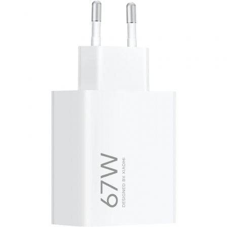 Cargador de Pared Xiaomi 67W HyperCharge (Type-A)/ 1xUSB/ 67W